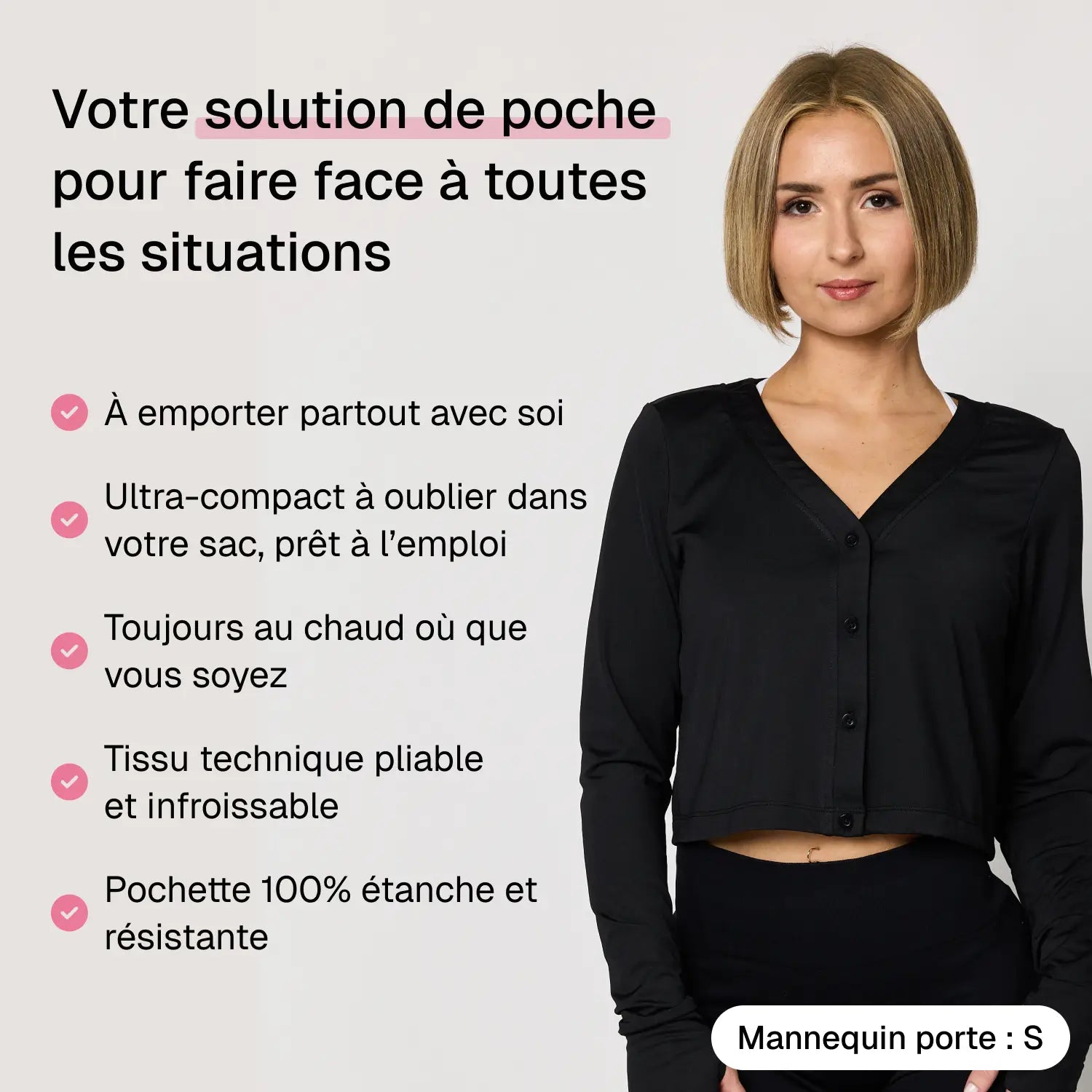 Cardigan nomade de poche (fin & léger)